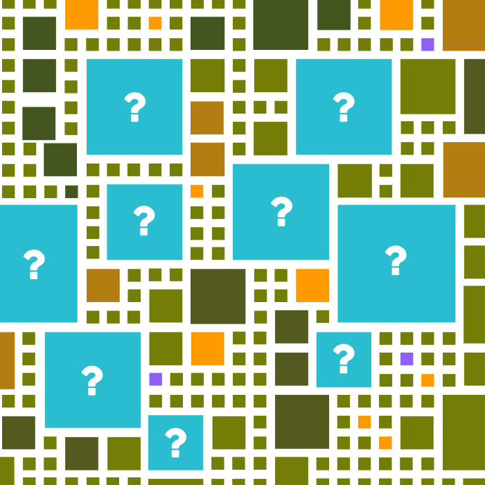 Winning numbers grid